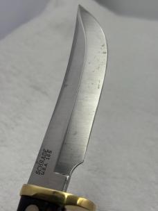 Schrade Old Timer 165 Woodsman Fixed Blade Sheath Knife Made In USA (#16)