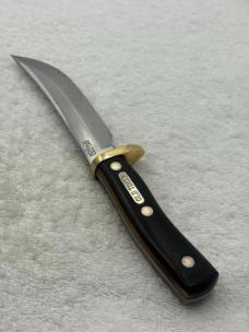 Schrade Old Timer 165 Woodsman Fixed Blade Sheath Knife Made In USA (#16)