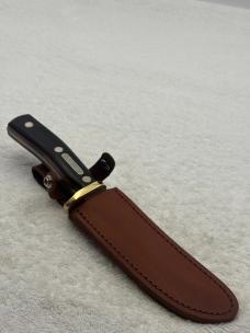 Schrade Old Timer 165 Woodsman Fixed Blade Sheath Knife Made In USA (#16)