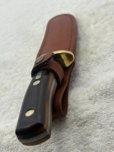 Schrade Old Timer 165 Woodsman Fixed Blade Sheath Knife Made In USA (#16)