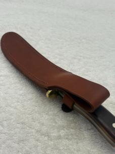 Schrade Old Timer 165 Woodsman Fixed Blade Sheath Knife Made In USA (#16)