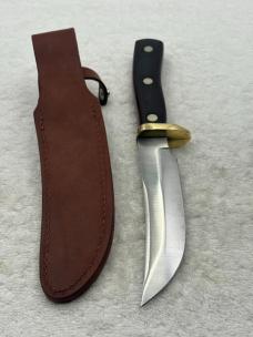 Schrade Old Timer 165 Woodsman Fixed Blade Sheath Knife Made In USA (#16)