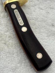 Schrade Old Timer 165 Woodsman Fixed Blade Sheath Knife Made In USA (#16)