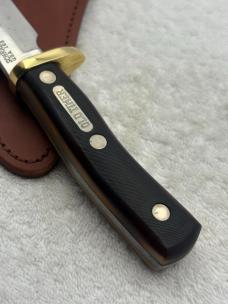 Schrade Old Timer 165 Woodsman Fixed Blade Sheath Knife Made In USA (#16)