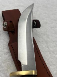 Schrade Old Timer 165 Woodsman Fixed Blade Sheath Knife Made In USA (#16)