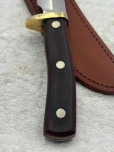 Schrade Old Timer 165 Woodsman Fixed Blade Sheath Knife Made In USA (#16)