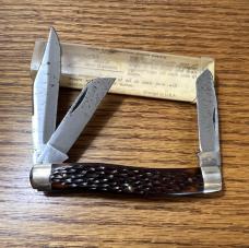VINTAGE SCHRADE WALDEN NY USA 880 POCKET KNIFE & VIEW TUBE BOX 