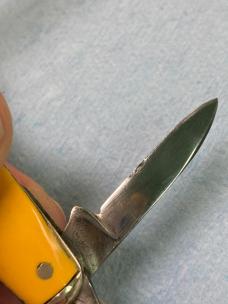 Vintage Remington UMC 3-Blade Whittler Pocket Knife – Yellow scales – 3⅜" Closed