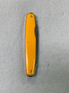 Vintage Remington UMC 3-Blade Whittler Pocket Knife – Yellow scales – 3⅜" Closed