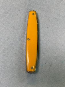 Vintage Remington UMC 3-Blade Whittler Pocket Knife – Yellow scales – 3⅜" Closed