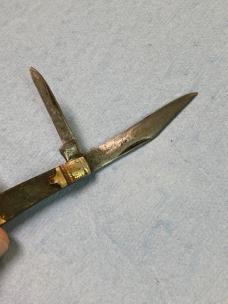 Vintage Camillus USA 2-Blade Pocket Knife – Bone/Bakelite Scales – Project or Parts