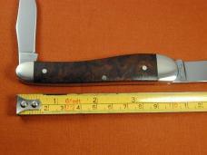 Titusville Cutlery Chinese Quince Burl Wood Rooster Comb Farmer Knife Rare 1 of 10 COA USA Made 2025