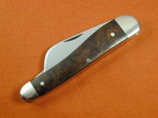 Titusville Cutlery Chinese Quince Burl Wood Rooster Comb Farmer Knife Rare 1 of 10 COA USA Made 2025