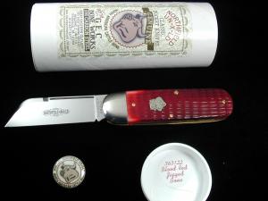Great Eastern Cutlery GEC Blood Red Jigged Bone Toenail Clipper Knife 1 of 504 Made in USA 363122