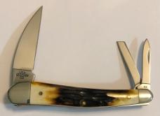 New without box Case Green Stag Seahorse Whittler with blue scroll