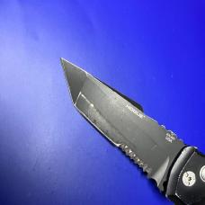 Hogue Knives EX-A01 Automatic Knife Tanto Point Black Aluminum