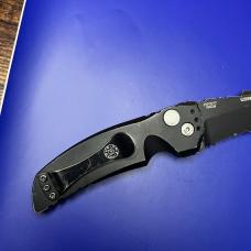 Hogue Knives EX-A01 Automatic Knife Tanto Point Black Aluminum