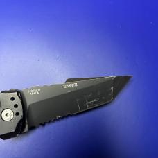 Hogue Knives EX-A01 Automatic Knife Tanto Point Black Aluminum