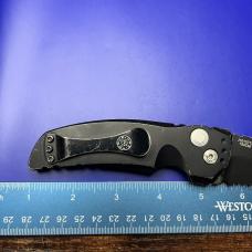 Hogue Knives EX-A01 Automatic Knife Tanto Point Black Aluminum