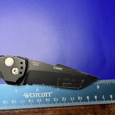 Hogue Knives EX-A01 Automatic Knife Tanto Point Black Aluminum