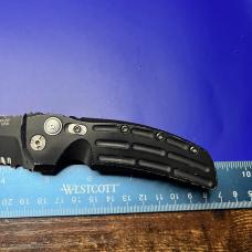 Hogue Knives EX-A01 Automatic Knife Tanto Point Black Aluminum