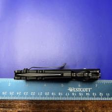 Hogue Knives EX-A01 Automatic Knife Tanto Point Black Aluminum