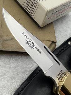 Case XX 1977 Shark Tooth P197-SSP Sportsmen's Lock Back Folding Knife NIB Made In USA