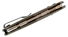 NEW-Benchmade 2750SFE-2 Adamas Automatic-3.78" Combo Edge CPM-CruWear Drop Point Blade-Olive Drab G-