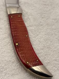 Case XX 1990 Red Bone Clasp Pocket Knife R61072 Made In USA