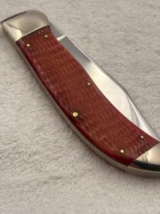 Case XX 1990 Red Bone Clasp Pocket Knife R61072 Made In USA