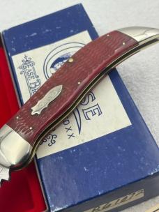 Case XX 1990 Red Bone Clasp Pocket Knife R61072 Made In USA