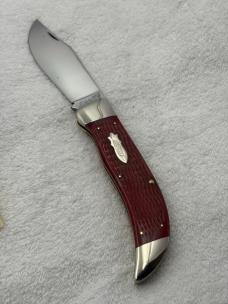 Case XX 1990 Red Bone Clasp Pocket Knife R61072 Made In USA