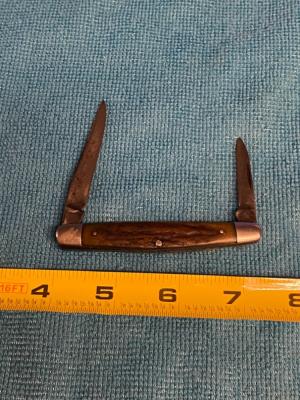 Vintage Western States 2-Blade Jack Knife – 3 3/8” – Stag Handles – Carbon Steel