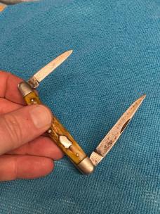 Vintage Western States 2-Blade Jack Knife – 3 3/8” – Stag Handles – Carbon Steel