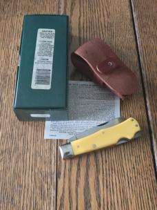 2006 Moore Maker 3206DLB Double Lockback Trapper – Southwire Advertising Knife