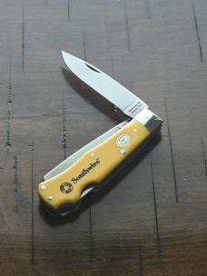 2006 Moore Maker 3206DLB Double Lockback Trapper – Southwire Advertising Knife