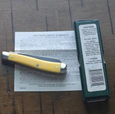Moore Maker 3201 Yellow Trapper Knife – Southwire Advertising – 3 7/8" – Made in USA 