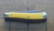 Moore Maker 3201 Yellow Trapper Knife – Southwire Advertising – 3 7/8" – Made in USA 