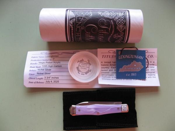 DANIELS FAMILY KNIFE BRANDS-TITUSVILLE CUTLERY-LEXINGTONIAN-MAGIC FLUID ACRYLIC ACRYLIC #2 DANIELS FAMILY KNIFE BRANDS-TITUSVILLE CUTLERY-LEXINGTONIAN-MAGIC FLUID ACRYLIC ACRYLIC #2