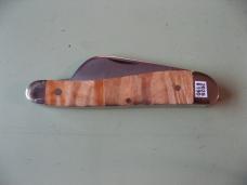   DANIELS FAMILY KNIFE BRANDS-TITUSVILLE CUTLERY-ROOSTER COMB-GOLDEN MAPLE BURL #2