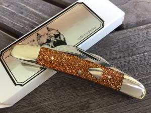 Bulldog Brand 4 Blade Congress 2007 German Heart Shield Glitter Acrylic