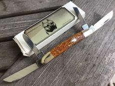Bulldog Brand 4 Blade Congress 2007 German Heart Shield Glitter Acrylic