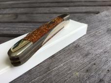 Bulldog Brand 4 Blade Congress 2007 German Heart Shield Glitter Acrylic