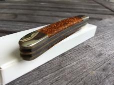Bulldog Brand 4 Blade Congress 2007 German Heart Shield Glitter Acrylic