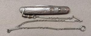 Schrade Cut Co 2 7/8" Sterling Silver Double Blade