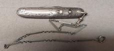 Schrade Cut Co 2 7/8" Sterling Silver Double Blade 