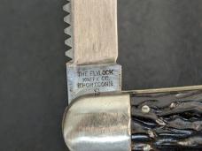 Flylock 5" automatic hunter and fish scaling knife from Bridgeport Connecticut, used.
