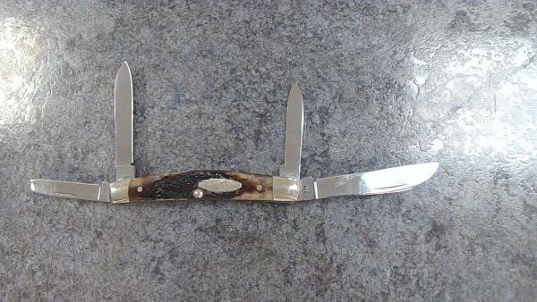 Case XX 10 Dot Reddish Bone Handle Congress Pattern #64052