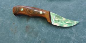 Ed Love Upswept Fixed Blade Mint Mirror Polished 7quot OAL 187 Tapered Tang Thumb Ramp