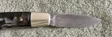 Custom Conrad Pienaar Damascus Slip Joint Knife Mint